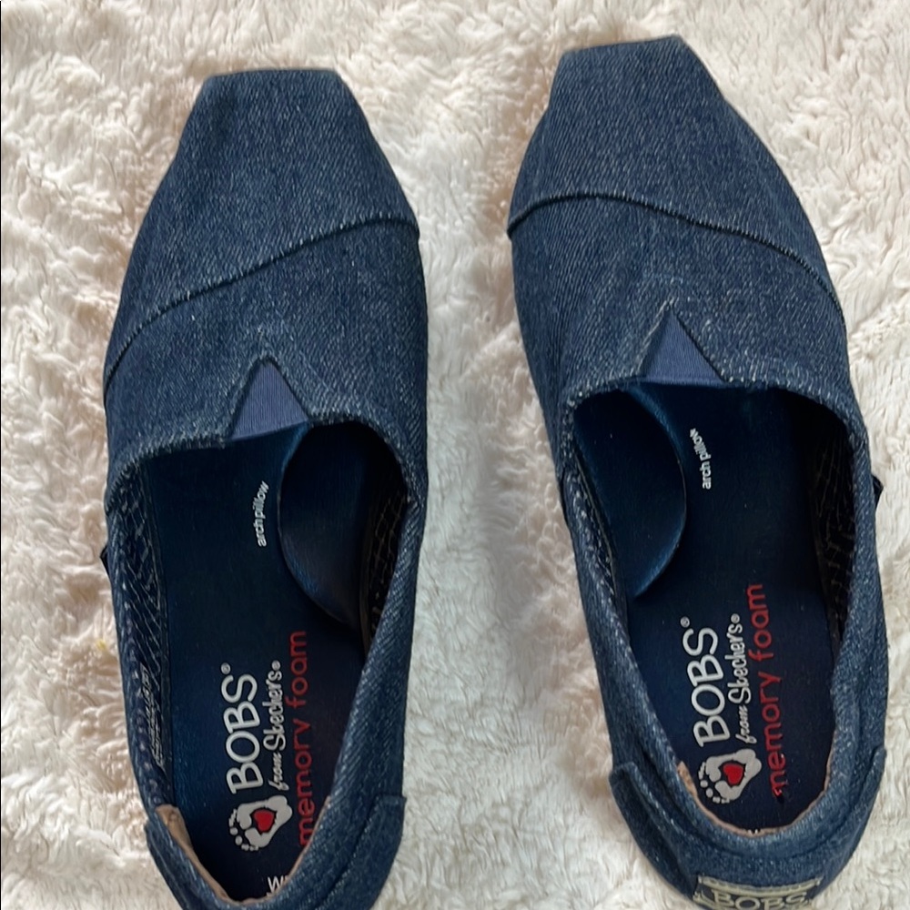 BOBS Denim Blue Slip-On Shoes